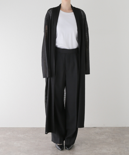 Deuxieme Classe（ドゥーズィエムクラス）の「Leeway Sheer ロングカーディガン（カーディガン/ボレロ・レディース・ブラウン/ブラック・FREE）」の19枚目の写真