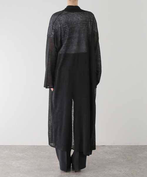 Deuxieme Classe（ドゥーズィエムクラス）の「Leeway Sheer ロングカーディガン（カーディガン/ボレロ・レディース・ブラウン/ブラック・FREE）」の21枚目の写真