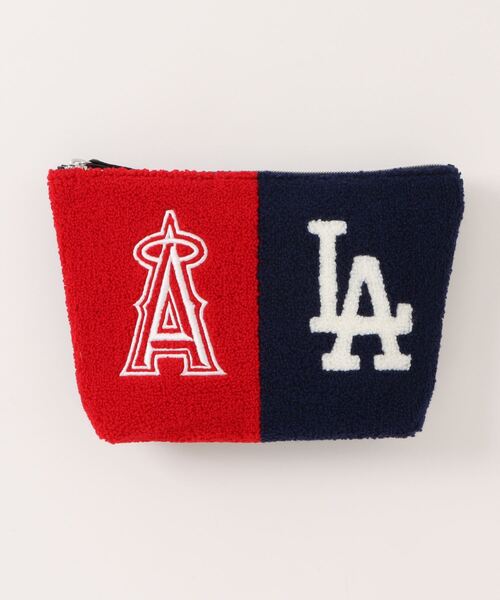 万博　ミャクミャク　サークルさがらポーチ　さがら刺繍　ブルー　カラビナ MLB ポーチ さがら刺繍ポーチ レディース メンズ : ZOZOTOWN