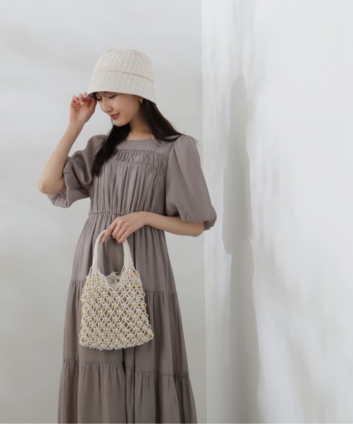 PROPORTION BODY DRESSING(プロポーションボディドレッシング)の「シアーシャーリングワンピース / 1214240505(ワンピース・レディース・カーキ/ダークグレー・SMALL/MEDIUM)」の9枚目の写真
