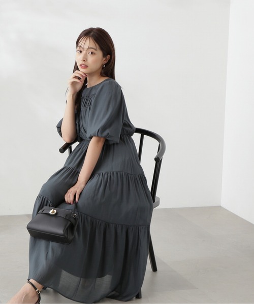 PROPORTION BODY DRESSING シャーリングフリルワンピース 楽天 PROPORTION BODY DRESSING シャーリングフリルワンピース 楽天