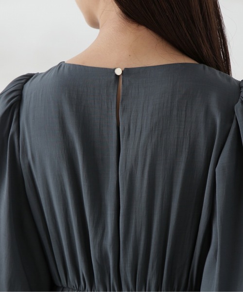 PROPORTION BODY DRESSING(プロポーションボディドレッシング)の「シアーシャーリングワンピース / 1214240505(ワンピース・レディース・カーキ/ダークグレー・SMALL/MEDIUM)」の13枚目の写真