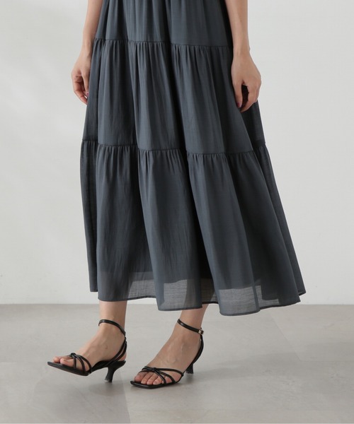 PROPORTION BODY DRESSING(プロポーションボディドレッシング)の「シアーシャーリングワンピース / 1214240505(ワンピース・レディース・カーキ/ダークグレー・SMALL/MEDIUM)」の14枚目の写真