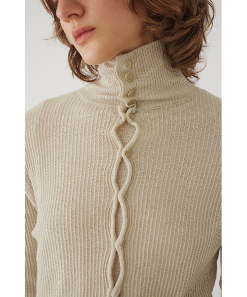 Sheer rib knit tops シアーリブニットトップス（ニット/セーター