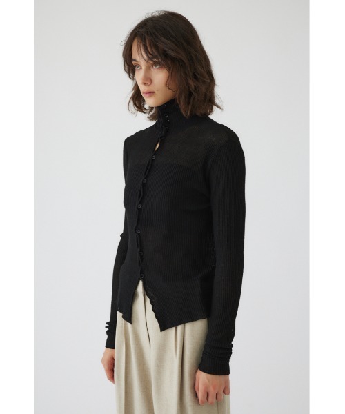 Sheer rib knit tops シアーリブニットトップス（ニット