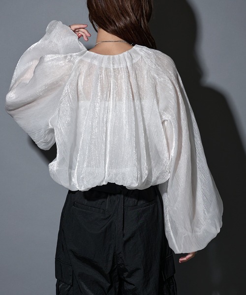 セール】【MAISON BREEZE reveur】シャイニーバルーン ショートシアー