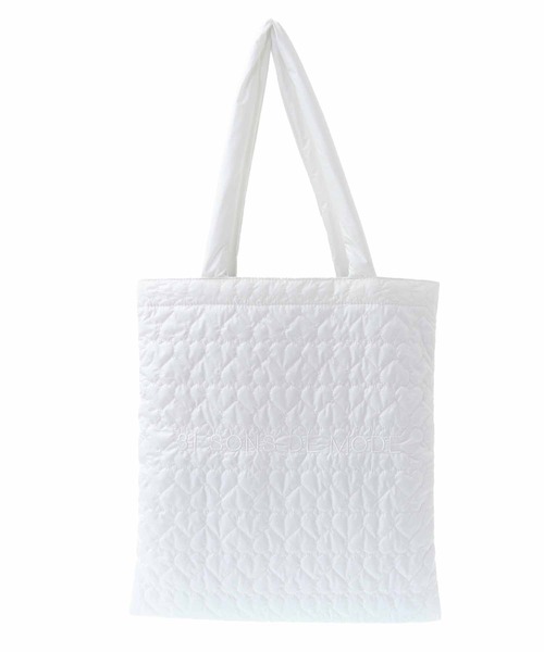 31 Sons de mode（トランテアン　ソン　ドゥ　モード）の「ロゴ刺繍ハートキルティングトートバッグ（トートバッグ・レディース・ホワイト/ブラック/サックスブルー・フリー）」の15枚目の写真