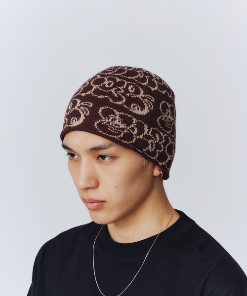 XLARGE（エクストララージ）の「XL GRAFFITI KNIT CAP（ニットキャップ/ビーニー・メンズ・ブラウン/ブラック・ONE SIZE）」の7枚目の写真