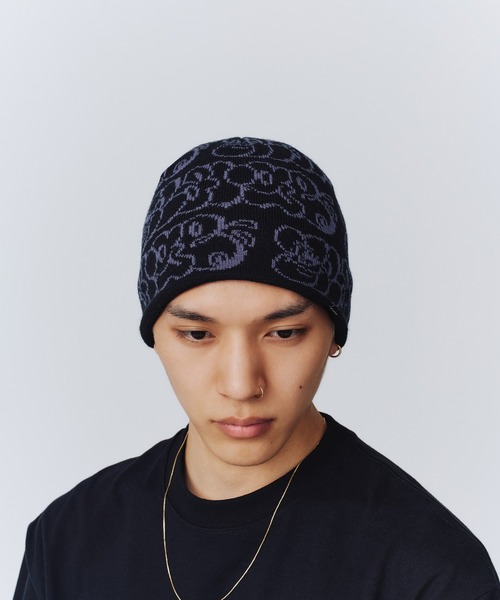 XLARGE（エクストララージ）の「XL GRAFFITI KNIT CAP（ニットキャップ/ビーニー・メンズ・ブラウン/ブラック・ONE SIZE）」の5枚目の写真