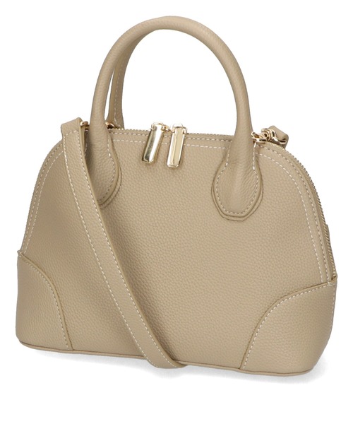 ORiental TRaffic(オリエンタルトラフィック)の「ブガッティ型ハンドバッグ BA-232(ハンドバッグ・レディース・ベージュ/ブラック・フリ-)」の3枚目の写真