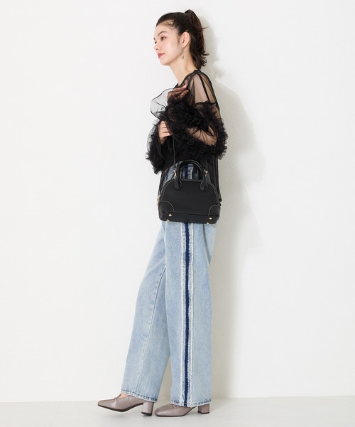 ORiental TRaffic(オリエンタルトラフィック)の「ブガッティ型ハンドバッグ BA-232(ハンドバッグ・レディース・ベージュ/ブラック・フリ-)」の10枚目の写真