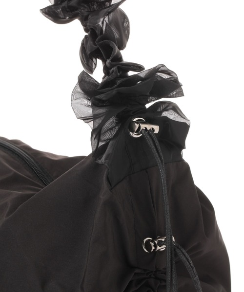 LAKOLE（ラコレ）の「ギャザーチュールミニショルダーバッグ / 138964（ショルダーバッグ・レディース・ライトグレー/ブラック/オフホワイト/ネイビー・FREE）」の12枚目の写真