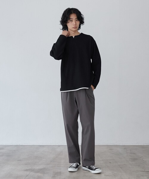 wolf and wolff 購入 encoming テーパードパンツ セール】極楽ワイドテーパードパンツ（その他パンツ）｜coen