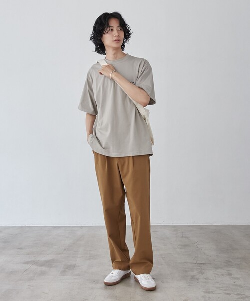 coen（コーエン）の「極楽ワイドテーパードパンツ（その他パンツ・メンズ・ダークグレー/ベージュ/ブラック・S/M/L/XL）」の6枚目の写真