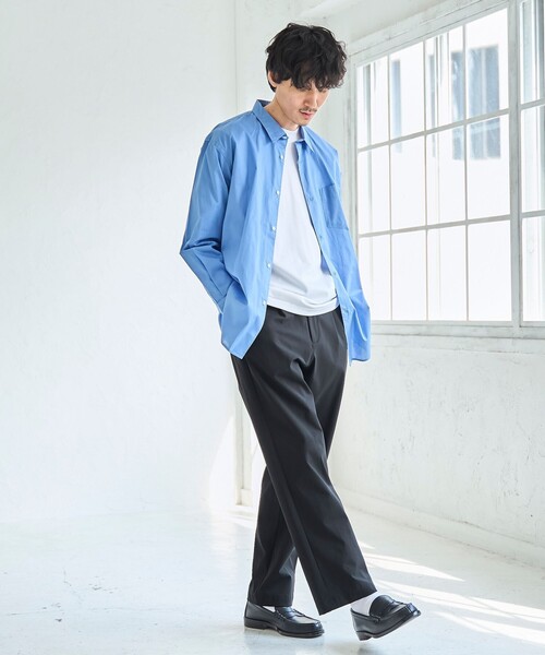 coen（コーエン）の「極楽ワイドテーパードパンツ（その他パンツ・メンズ・ダークグレー/ベージュ/ブラック・S/M/L/XL）」の12枚目の写真