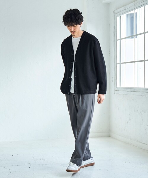coen（コーエン）の「極楽ワイドテーパードパンツ（その他パンツ・メンズ・ダークグレー/ベージュ/ブラック・S/M/L/XL）」の22枚目の写真