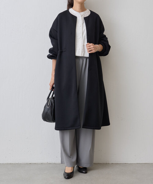 BEARDSLEY（ビアズリー）の「衿カットオフノーカラーシャツ（シャツ/ブラウス・レディース・ホワイト・FREE）」の18枚目の写真