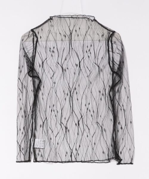 Chiina（チーナ）の「【Chiina】フロッキー　シースルーハイネックトップス（その他トップス・レディース・ホワイト系3/ホワイト系2/ブラック系5/ブラック系4/ホワイト系1/ブラック系2/ブラック系1/ブラック系3・FREE）」の10枚目の写真