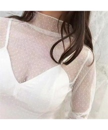 Chiina | 【Chiina】フロッキー　シースルーハイネックトップス(その他トップス)