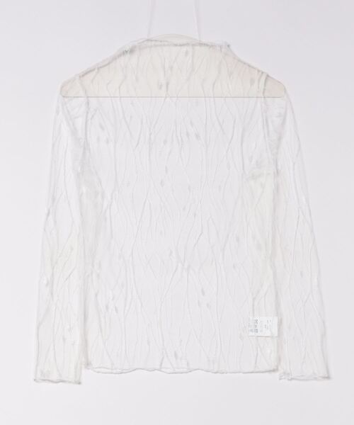 Chiina（チーナ）の「【Chiina】フロッキー　シースルーハイネックトップス（その他トップス・レディース・ホワイト系3/ホワイト系2/ブラック系5/ブラック系4/ホワイト系1/ブラック系2/ブラック系1/ブラック系3・FREE）」の11枚目の写真