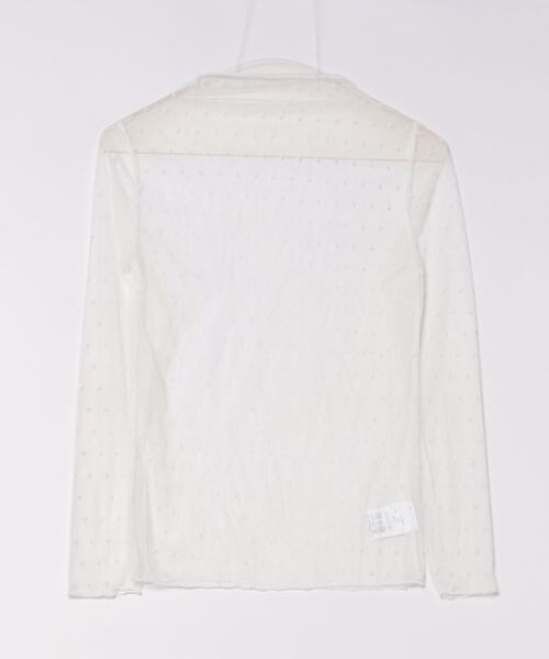 Chiina（チーナ）の「【Chiina】フロッキー　シースルーハイネックトップス（その他トップス・レディース・ホワイト系3/ホワイト系2/ブラック系5/ブラック系4/ホワイト系1/ブラック系2/ブラック系1/ブラック系3・FREE）」の13枚目の写真