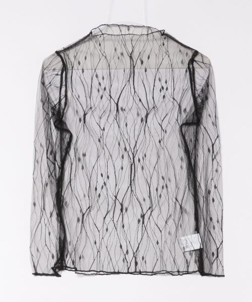 Chiina（チーナ）の「【Chiina】フロッキー　シースルーハイネックトップス（その他トップス・レディース・ホワイト系3/ホワイト系2/ブラック系5/ブラック系4/ホワイト系1/ブラック系2/ブラック系1/ブラック系3・FREE）」の14枚目の写真