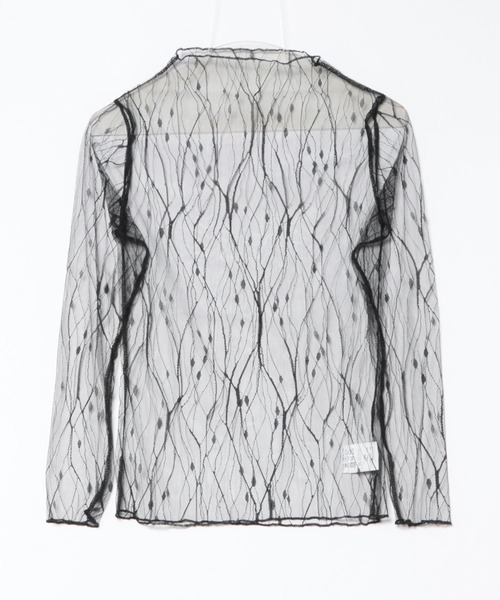 Chiina（チーナ）の「【Chiina】フロッキー　シースルーハイネックトップス（その他トップス・レディース・ホワイト系3/ホワイト系2/ブラック系5/ブラック系4/ホワイト系1/ブラック系2/ブラック系1/ブラック系3・FREE）」の19枚目の写真