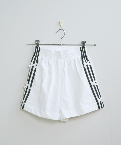 shopnikoniko（ショップニコニコ）の「サイドラインリボン ナイロン ショートパンツ ラインパンツ（その他パンツ・レディース・ホワイト/ブラック・フリー）」の17枚目の写真
