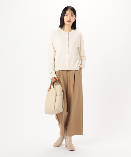 COMME CA ISM(コムサイズム)の「【 マシンウォッシャブル 】ベーシックカーディガン(カーディガン/ボレロ・レディース・チャコール/ブラック/レッド/ホワイト・LARGE/MEDIUM)」の6枚目の写真