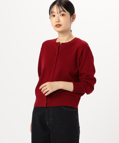 COMME CA ISM(コムサイズム)の「【 マシンウォッシャブル 】ベーシックカーディガン(カーディガン/ボレロ・レディース・チャコール/ブラック/レッド/ホワイト・LARGE/MEDIUM)」の19枚目の写真