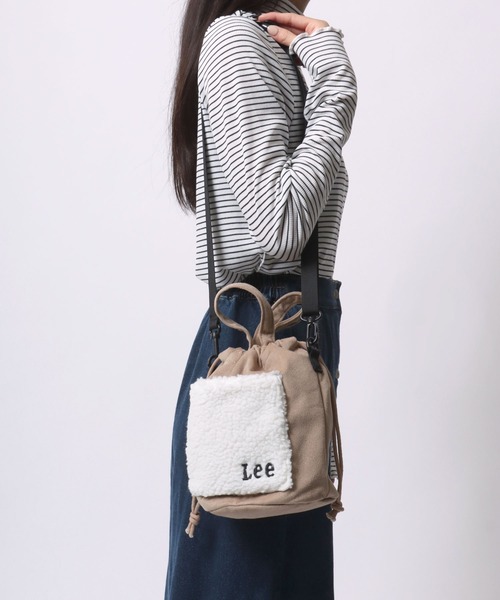 セール】Lee/リー ロゴ ワンポイント刺繍 ボアポケット