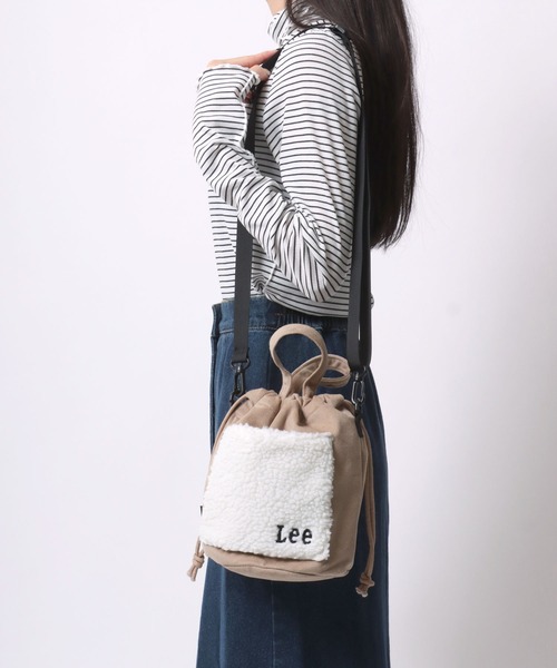 セール】Lee/リー ロゴ ワンポイント刺繍 ボアポケット