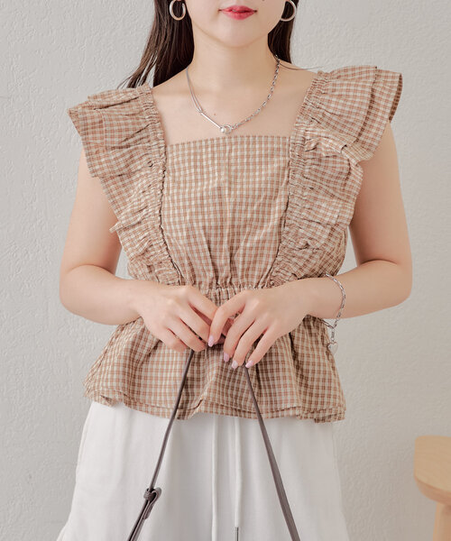 chico フリルペプラムブラウス PAL GROUP OUTLET｜【Chico】フリルペプラムブラウス | Rakuten