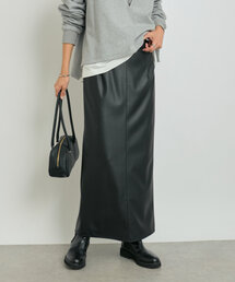 RIVE DROITE | 予約【サステナブル素材】レザーライクタイトスカート(スカート)