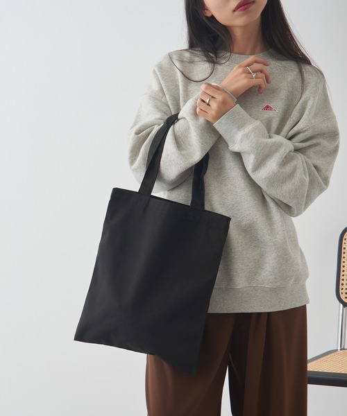 Printstar（プリントスター）の「【Printstar】ライトキャンバスフラットトート M 00782（トートバッグ・レディース・ナチュラル/ブラック・M）」の11枚目の写真