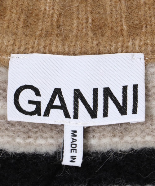 GANNI(ガニー)の「GANNI Soft Wool Stripe Vest(ベスト・レディース・ブラウン・SMALL)」の8枚目の写真