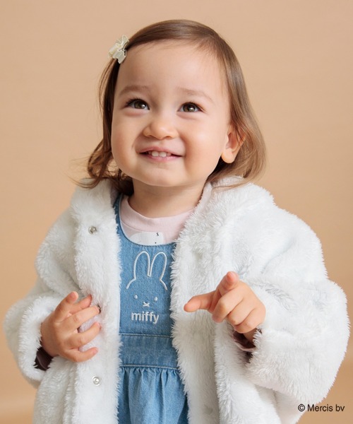 BRANSHES（ブランシェス）の「【ベビー/miffy/ミッフィー】フード付きケープ（その他ベビー用品・キッズ・オフホワイト・FREE）」の6枚目の写真