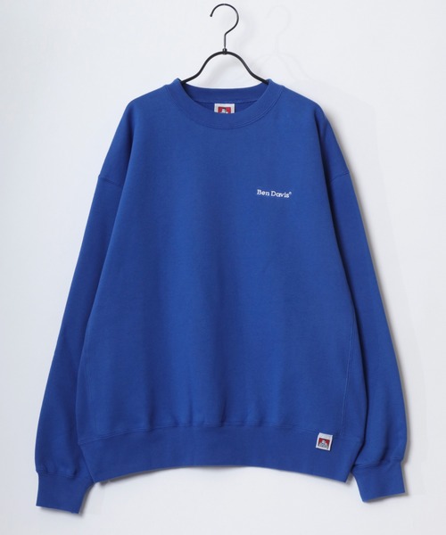 BEN DAVIS（ベンデイビス）の「BEN DAVIS/ベンデイビス HEAVY SWEAT CREW/オーバーサイズ 裏起毛 ロゴ ワンポイント刺繍 クルーネック ヘビー スウェット トレーナー/レディース メンズ（スウェット・メンズ・オフホワイト/ブラック/ネイビー/アッシュグレー/ブルー・L/M/XL）」の13枚目の写真