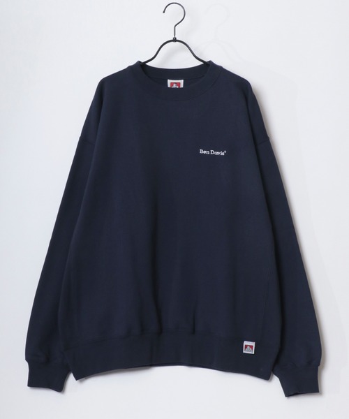 BEN DAVIS（ベンデイビス）の「BEN DAVIS/ベンデイビス HEAVY SWEAT CREW/オーバーサイズ 裏起毛 ロゴ ワンポイント刺繍 クルーネック ヘビー スウェット トレーナー/レディース メンズ（スウェット・メンズ・オフホワイト/ブラック/ネイビー/アッシュグレー/ブルー・L/M/XL）」の12枚目の写真