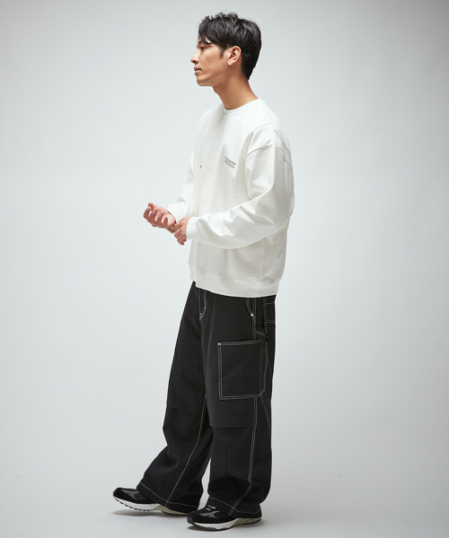 B.C STOCK(ベーセーストック)の「OLIVEDRAB CARRY ポケット スウェット(スウェット・メンズ・ホワイト/グレー/スミクロ・MEDIUM/LARGE)」の4枚目の写真