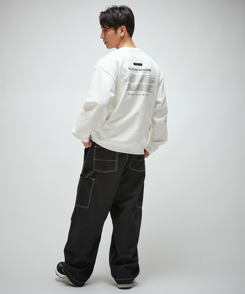 B.C STOCK(ベーセーストック)の「OLIVEDRAB CARRY ポケット スウェット(スウェット・メンズ・ホワイト/グレー/スミクロ・MEDIUM/LARGE)」の5枚目の写真