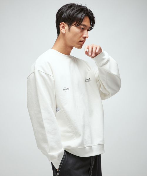 B.C STOCK(ベーセーストック)の「OLIVEDRAB CARRY ポケット スウェット(スウェット・メンズ・ホワイト/グレー/スミクロ・MEDIUM/LARGE)」の10枚目の写真