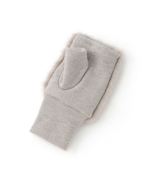 ROPE' PICNIC（ロペピクニック）の「フェイクファーフィンガーレスグローブ（手袋・レディース・ブラック/ベージュ/グレー系その他・FREE）」の13枚目の写真