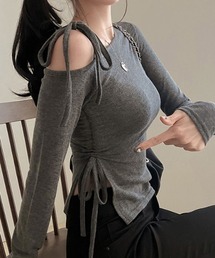 Per sist ence | リボンワンオフショルダーカットソー(Tシャツ/カットソー)