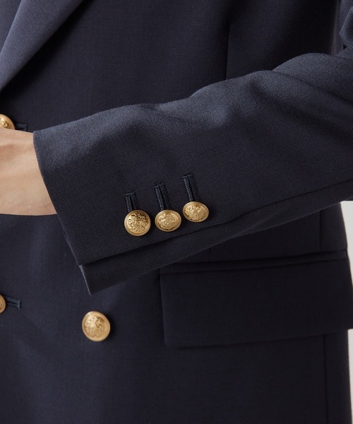 Whim Gazette（ウィムガゼット）の「ウールダブルジャケット（テーラードジャケット・レディース・ネイビー・FREE）」の16枚目の写真