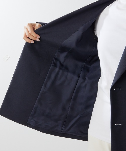 Whim Gazette（ウィムガゼット）の「ウールダブルジャケット（テーラードジャケット・レディース・ネイビー・FREE）」の11枚目の写真