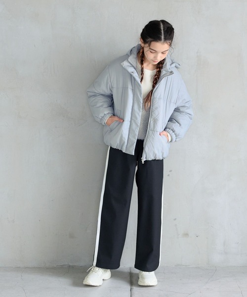 GLOBAL WORK（グローバルワーク）の「イージーケア/起毛ワイドパンツ/145501（その他パンツ・キッズ・ブラック/ブラック系その他/グレー・130cm/140cm/150cm/160cm）」の5枚目の写真