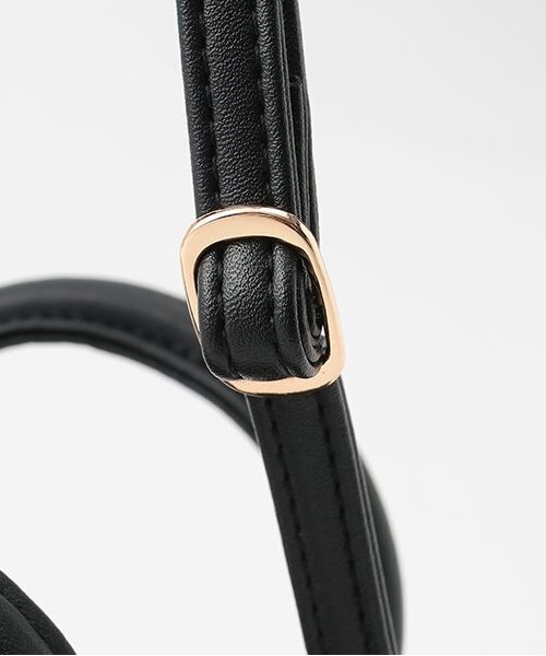 petit main（プティマイン）の「スクエアショルダーバック（ショルダーバッグ・キッズ・アイボリー/ブラック・FREE）」の9枚目の写真