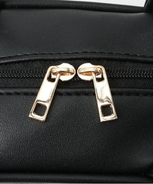 petit main（プティマイン）の「スクエアショルダーバック（ショルダーバッグ・キッズ・アイボリー/ブラック・FREE）」の8枚目の写真