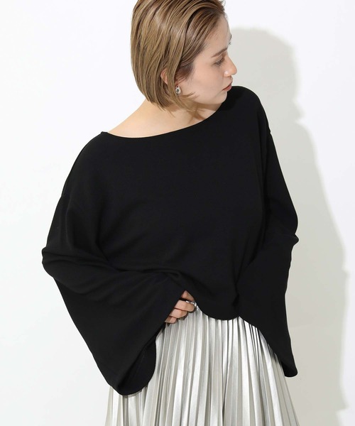 Gready Brilliant(グレディブリリアン)の「袖フレアカットソー(Tシャツ/カットソー・レディース・ブラック/グレー/ダークブラウン/ホワイト・FREE)」の17枚目の写真